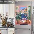 thumbnail image 3 of Yayeee Magnetic Dishwasher Cover for The Front Decoration Home Kitchen Machine Sticker Protector, Green Window, 3 of 6