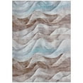 thumbnail image 2 of Addison Rugs Chantille Indoor/Outdoor Transitional Waves Mocha Washable Rectangle Rug, 9' x 12', 2 of 6