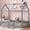 Gray, variant on Noble House Solri Twin Size Wood House Bed with Fence and Door, Whimsical Play Bed with Sky Roof, White