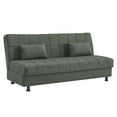 thumbnail image 2 of Ottomanson 75" Convertible Sofa Couch for Living Room, Chenille Modern Sofa Bed with Storage, Green, 2 of 5