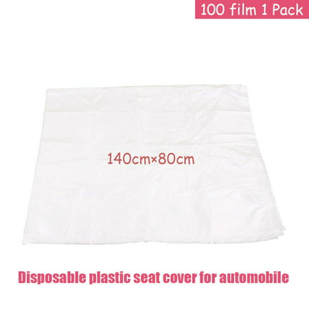 Hurrise 100pcs Disposable Plastic Car Seat Covers Protectors Mechanic Valet Roll Canada - Clear Disposable Plastic Car Seat Covers