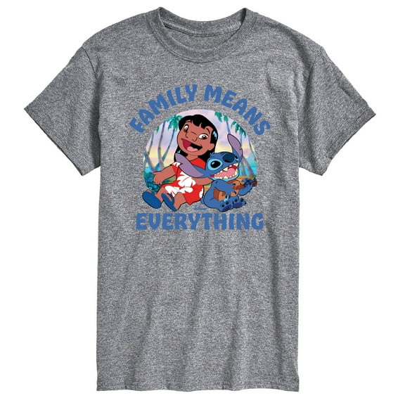 Lilo & Stitch - Family Means Everything - Men's Short Sleeve Graphic T-Shirt