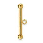 FB Jewels 14K Yellow Goldy Fancy Toggle Bar for Clasp