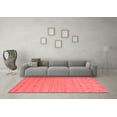 thumbnail image 3 of Ahgly Company Indoor Square Abstract Red Contemporary Area Rugs, 6' Square, 3 of 4
