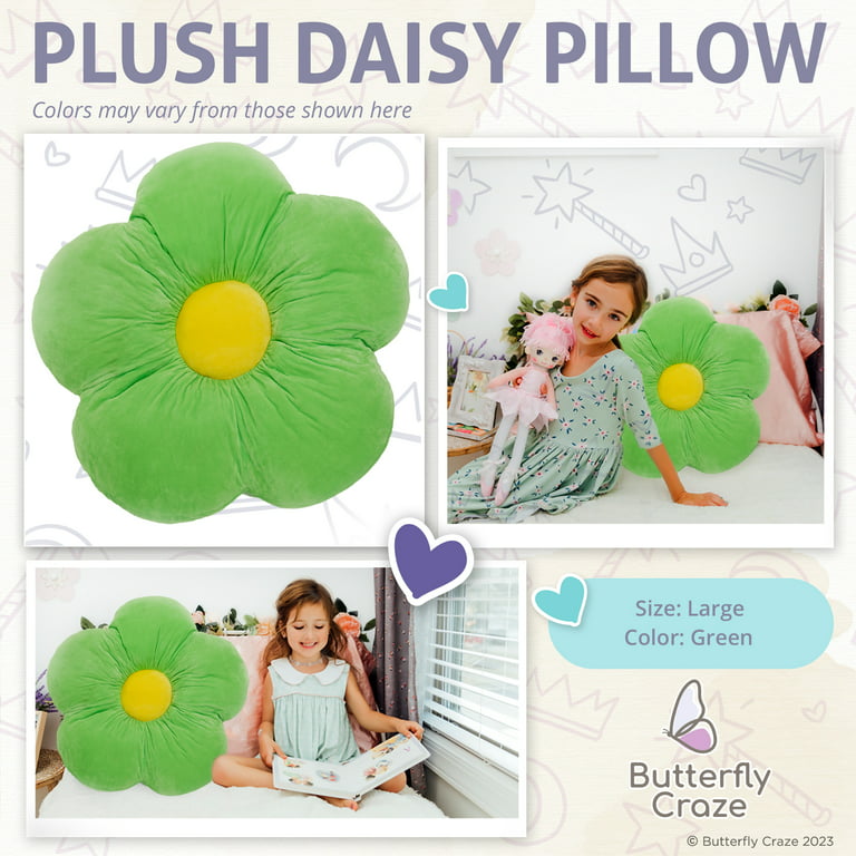 Plush Velvet Flowers Throw Cushion Inserts 16 X 16 Inches 