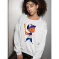 thumbnail image 2 of Young Boy Baseball Sweatshirt Women -SPIdeals Designs, Female Large, 2 of 4