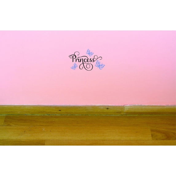 Custom Decals Princess Wall Art Size: 14 X 28 Inches Color: Multi