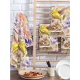 thumbnail image 2 of Easter Bunny Kitchen Dish Towels for Drying Dishes Set of 2, Spring Purple Flowers Scarf Rabbit Pastoral Waffle Weave Microfiber Hand Tea Bathroom Towels Quick Dry & Absorbent Towel 15.7x23.6, 2 of 7
