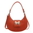 thumbnail image 1 of Niche Design Butterfly Crescent Bag Bolso de media luna de cuero PU para mujeres y niñas, 1 of 4
