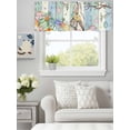 thumbnail image 4 of Spring Easter Rabbit Egg Valances for Windows,Kitchen Valance Rod Pocket Short Curtain, Farmhouse Animal Plant Wood Board Valance Curtain Window Valances for Bedroom Bathroom Living Room 42x18in, 4 of 9