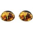 thumbnail image 4 of High Domed Yellow Fractal Dragon Glass Eyes, 4 of 7