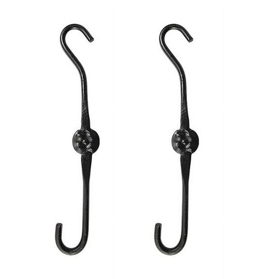 ACHLA Designs SSE-01-2 12 in. Extender Hook, Black - Pack of 2