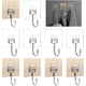 thumbnail image 1 of Transparent Self-adhesive Hooks Pack Of 10 Waterproof Adhesive Hooks Towel Hooks Gift, 1 of 5
