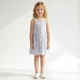 thumbnail image 4 of Sperry Striped Faux Linen Dress with Bag Charm (Girls), 2 Piece Set, Sizes 4-10, 4 of 8