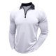 thumbnail image 1 of pstuiky Camisas casuales de manga larga para hombre, Camiseta de manga larga con cuello alto y cremallera para hombre, blusa lisa con cuello vuelto y manga larga Tops de hombre m, 1 of 5