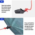 thumbnail image 5 of 25 clips para tienda de campaña, clips de sujeción, clip, abrazadera de lona negra para acampar, clip para toldo a prueba de viento, broches de plástico, abrazaderas de plástico, abrazadera de plásti, 5 of 5