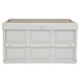 thumbnail image 2 of Boîte de Rangement Pliable 30 L, Contenant Amovible Multifonction avec Panneau en Bois, Boîte de Rangement Portable pour l'Extérieur, 2 of 7