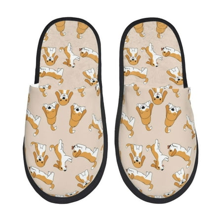 

House Slippers for Women Men - Beagle Dog cute cartoon Warm Non-slip Mens Womens Slippers Cozy Slip-on House Shoes Bedroom Outdoor Indoor Slippers for Men