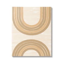 Stupell Industries Modern Muted Arches Abstract Painting Gallery Wrapped Canvas Art Print Wall Art, 24 x 30