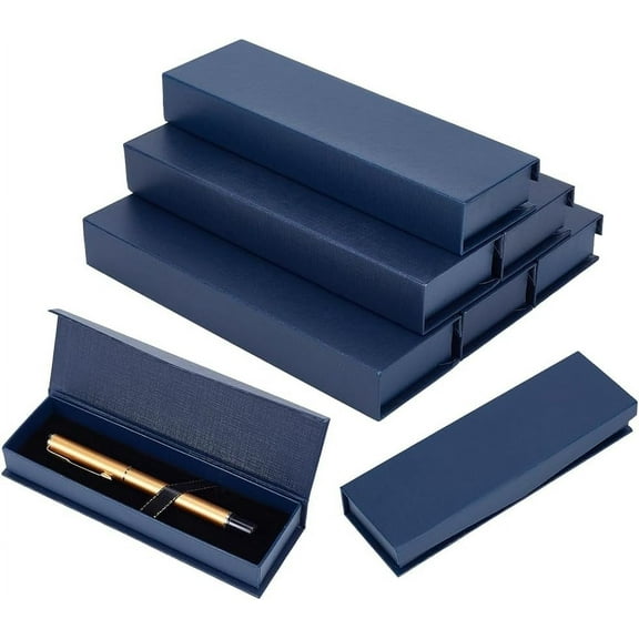 10pcs Black Empty Pen Gift Box with Magnetic Closure 2.08x6.69x0.98inch Jewelry Pens Present Case