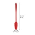 thumbnail image 2 of Heat Resistant Silicone Gel Jar Spatula Small Head with Long Handle Mixing Stirring Cooking Scraping Baking Bowl Scraper Seamless Spreader for Kitchen Nonstick Cookware (Red), 2 of 4
