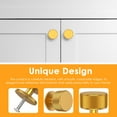 thumbnail image 5 of Wekvgz 10pcs Gold Cabinet Knobs for Kitchen Cabinets & Dresser Drawers,Round Single Hole Hardware Handles Pulls,Cupboard Drawer Knob, 5 of 10