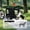 Black / Steel, variant on FunMay Extra Large 2-in-1 Bike Trailer & Push Cart for Pets, Black/Grey