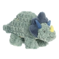 ebba - Medium Green Softiesaurus - 12" Traci Triceratops - Adorable Baby Stuffed Animal