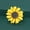 Yellow, variant on Niedliche Sonnenblumen-Brosche für Hijab-Hüte, Kleider oder Taschen, Schmuckzfp-Green