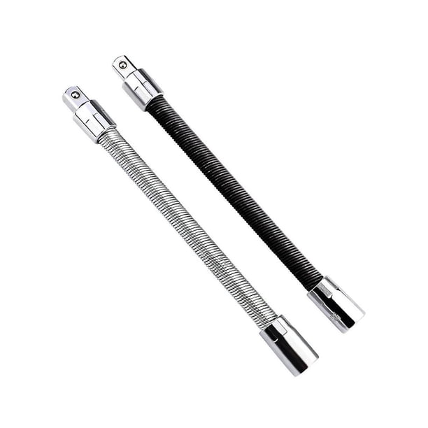 2 piezas Varilla de extensión de manguito de 1/2'12,5 mm Varilla de conexión elástica Varilla de conexión universal Varilla de refuerzo de eje flexible