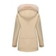 thumbnail image 5 of Chaquetas y abrigos casuales con capucha de manga larga para mujer, parka de bolsillo de color liso, impermeable y resistente al viento, para exteriores, chaqueta con capucha de manga larga, parte sup, 5 of 8