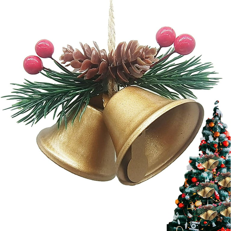 50pcs Rose Gold Jingle Bells Sound Bells Christmas Bells Ornament