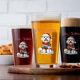 thumbnail image 4 of Merry Christmas Woofmas Xmas Noel Soft Coated Wheaten Terrier Santa Snowman 16oz Pint Beer Glass Mug Wheatie Dog Lover Beer Glasses Cup - 13016, 4 of 5