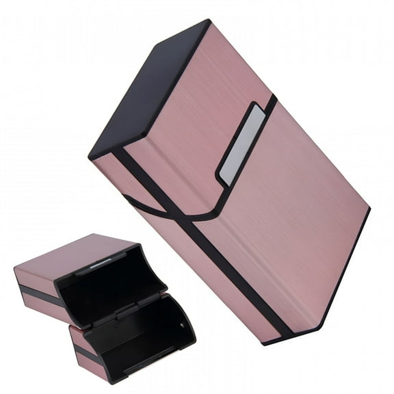 TENIRO Aluminum Cigarette Case, Hard Box metal cigarette case with Solid Magnetic Flip Top Closure