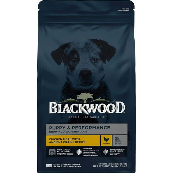 Blackwood Puppy & Performance Chicken Meal with Ancient Grains 24 lb
