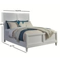 thumbnail image 7 of American Woodcrafters Dunescape 79"W Wood King Panel Bed in White, 7 of 7