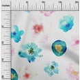 thumbnail image 1 of oneOone Cotton Flex Fabric Flower Watercolor Print Sewing Fabric BTY 40 Inch Wide, 1 of 4