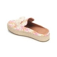 thumbnail image 3 of GENTLE SOULS KENNETH COLE Womens Pink Patterned Padded Tasseled Woven Rory Round Toe Platform Slip On Mules 6 M, 3 of 5