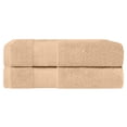 thumbnail image 2 of Superior Aria Turkish Cotton 2-Piece Bath Sheet Set, Ultra Soft Heavyweight Towels, Hazelnut, 2 of 6