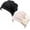 Black, variant on 1Pc/2Pcs Chemo Caps Headwear for Women Turbans Beanies Flowers Hats Headwrap for Cancer Patient Hair Loss