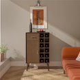 thumbnail image 2 of Novogratz Brittany Bar Cabinet, Walnut, 2 of 16