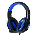 thumbnail image 2 of Cateissary 2020 nuevos auriculares de Gamer con luz Led para ordenador, auriculares para juegos PS4, auriculares estéreo con graves ajustables, auriculares Cables de audio/vídeo azul negro, 2 of 6