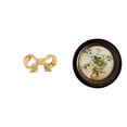 thumbnail image 1 of Lipstore Poignée de Meuble en Laiton avec Nœud, Poignée d'Armoire, Tirage, Cadre Photo Rond, Cadre Photo Européen en Résine, Décor Vintage Orné, Convient pour Offrir comme Cadeau de Pendaison de Crémaillère, 1 of 8
