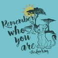 thumbnail image 2 of Girl's Lion King Simba Never Forget Who You Are Graphic Tee Tahiti Blue X Small, 2 of 4