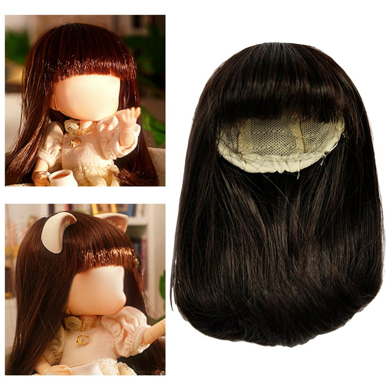 Lovely Hair Accessories Doll Hair for Ob11 Doll Cosplay Props Short