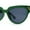 Green / Black, variant on Womens Mod 20s Art Deco Cat Eye Horn Rim Plastic Sunglasses All Black