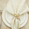 thumbnail image 5 of 48 Piezas Anillo de Servilleta de Oro Simple Mariposa Pajarita Servilleta Hebilla Hotel Restaurante, 5 of 5