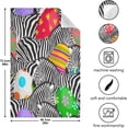 thumbnail image 5 of Funny Zebra Kitchen Tea Towels Set of 1 Absorbent Hand Dish Towels, Colorful Easter Eggs Dishcloths Lint-Free 18x28 Inch Fast Drying for Cooking Baking Home Clean, 5 of 7