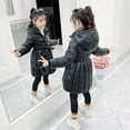 thumbnail image 2 of 2020 Winter Girls Warm Coat Fahion Solid Thicking Long Baby Girl Jackets Parka Kids Outerwear Clothes for 3-12 Years old, 2 of 6