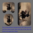 thumbnail image 4 of 4PCS Cowgirl Shower Curtain Set, Groovy Funky Disco Horseshoe Cowboy Hat Boots Wild West Western Bathroom Decor, Waterproof Fabric Pink Shower Curtain, Non-Slip Bath Mat Toilet Rug, 4 of 7
